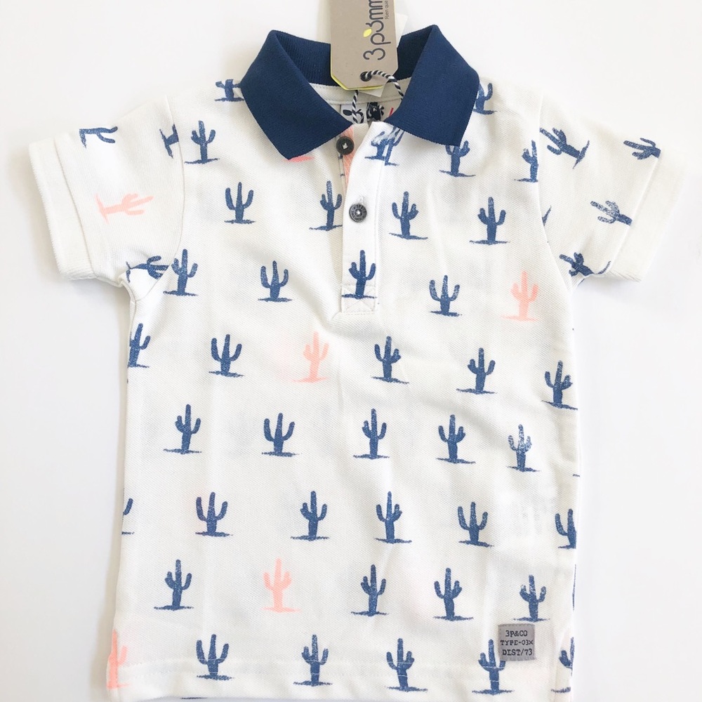 3 Pommes Collared Cactus Shirt! Originally $45